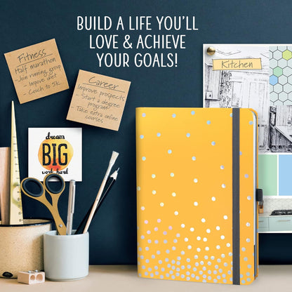 Boxclever Press Goal Planner – Luxury Undated Weekly Planner to Increase Productivity & Achieve your Goals. Weekly, Monthly, Quarterly Undated Planner with Vision Boards & Habit Trackers. 8.5 x 5.5ins
