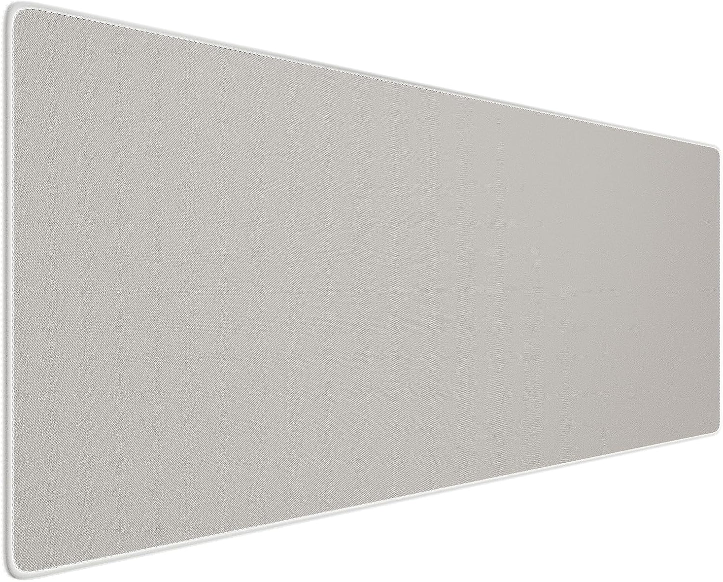 Reniteco Waterproof Large Gaming Mouse Pad with Durable Stitched Edges, Non-Slip Rubber Base, Grainy Jacquard Mouse Mat Desk Pad for Home Office Gaming, 31.5''x11.8''x0.12'', Matte Beige
