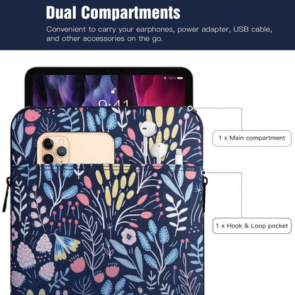 TiMOVO 9-11" Tablet Sleeve Bag for iPad 11-inch A16 2025, iPad 10.9"/10.2"| Air 11 Inch/5th/4th Gen. 10.9", Galaxy Tab A9+/A11Plus 11", Protective Bag Fit Smart Keyboard, Dusty Blue