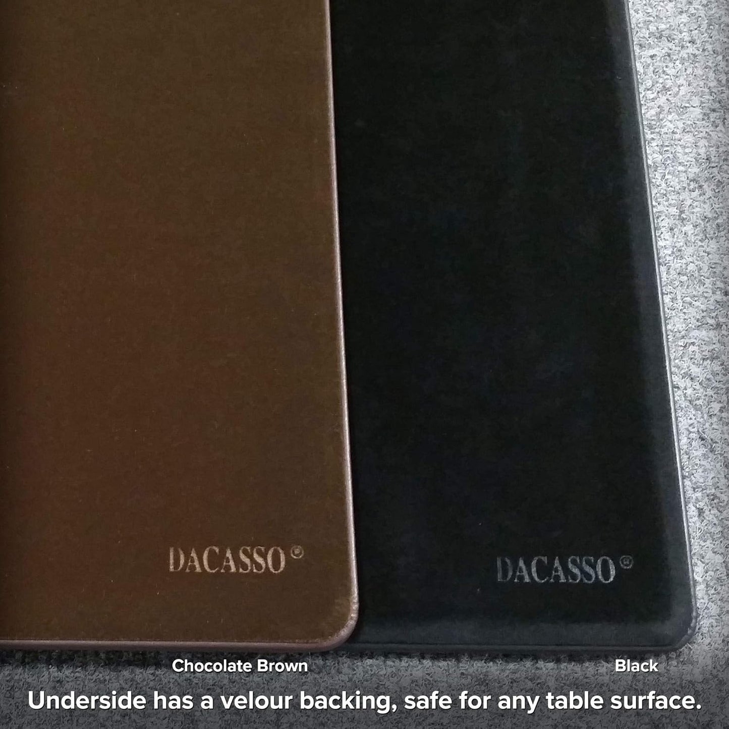Dacasso Leather Desk Pad Without Side Rails