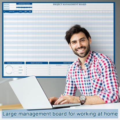Lincia Large Magnetic Project Planning Management Vision Board 24 x 36 Reusable Office Whiteboard Make Ready Board Property Management Wall Project Planner for Managers Entrepreneurs