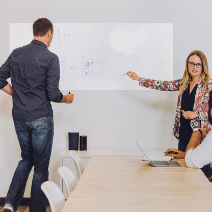 Dry Erase Board Sticker- Whiteboard Stickers-8.27''x11.69'' Removable Dry Erase Sheets- Fridge Dry Erase Paper for Wall/Desk/Refrigerator/Door/Locker/Home/Office/Classroom (White-2Pcs)