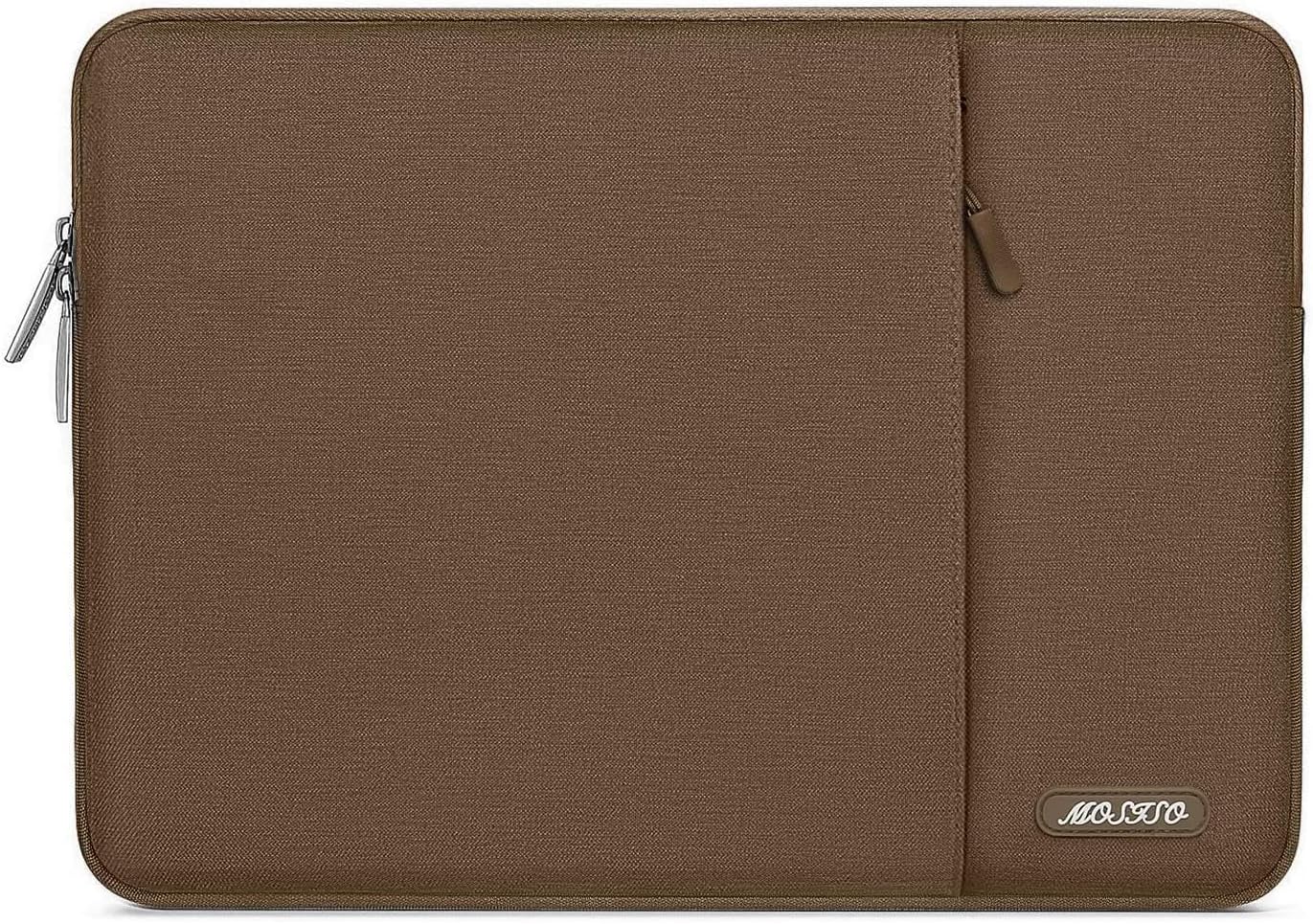 MOSISO Laptop Case 13.3 inch, 13-13.3 inch Laptop Sleeve Compatible with MacBook Air/Pro 13/Pro 14 M5 M4 M3 M2 M1, HP Dell ASUS Lenovo,Polyester Vertical Computer Sleeve Bag with Pocket, Antique Green - Colors B