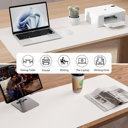 Aothia Leather Desk Pad Protector, Mouse Pad, Office Desk Mat, Non-Slip PU Leather Desk Blotter, Laptop Desk Pad, Waterproof Desk Writing Pad for Office and Home (Brown,23.6" x 13.7") - Colors A