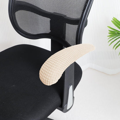 FORCHEER Office Chair Armrest Covers 12-15 Inch Velvet Elastic Black Arm Rest Covers for Desk Computer Chairs Washable