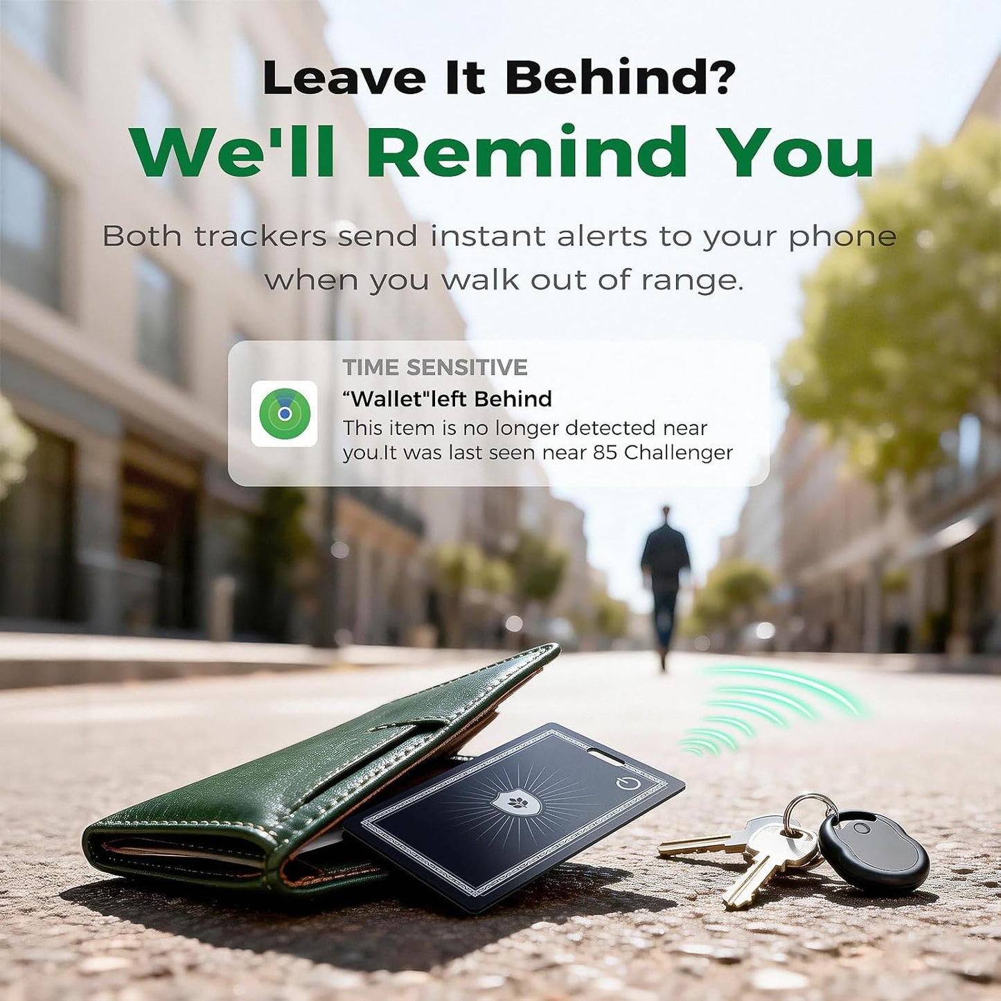 Wallet Tracker Card for Apple Find My (iOS Only, Apple MFi Certified) -Ultra Slim Rechargeable Bluetooth GPS Tracker,5-10 Years Staying Power,Item Locator for Wallet,Key Finder,Bags,Luggage(1-Pack)