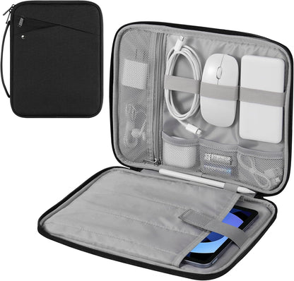 MoKo 9-11 Inch Tablet Sleeve Carrying Case with Handle, Padded Protective Travel Bag for New 11-inch iPad Air 4 2026/Pro M5/ A16, iPad 10th/Air 5/4th 10.9, i-Pad 9/8th 10.2,Tab S9/S8 11, Black