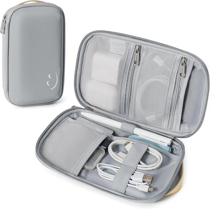 Travelkin Travel Cord Organizer, Small Electronic Organizer Travel Case, Cable Organizer Bag For Cords,Chargers Phone, Sd Card,Usbs (Black)
