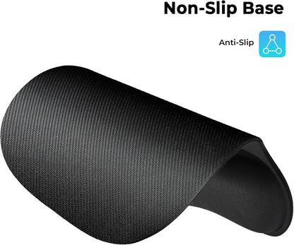 EooCoo Ergonomic Mouse Pad with Wrist Support, Mousepad with Memory Foam Wrist Rest and Non-Slip Base for Computer, Cafe, Home & Office, 9.64 x 8.26 in Office Desk Accessories