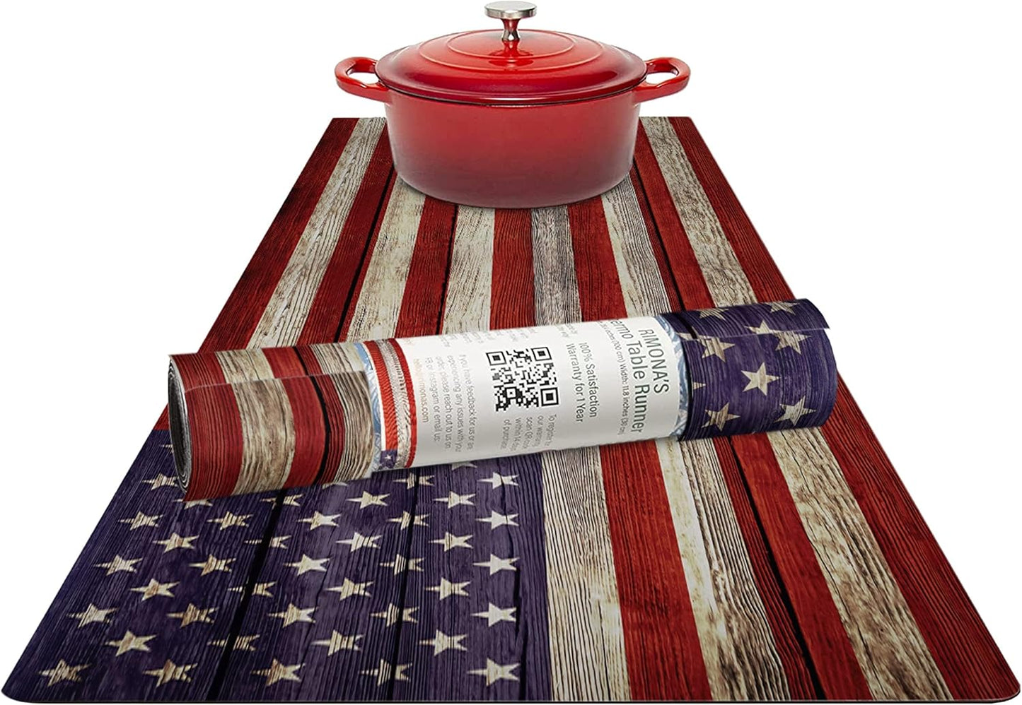 RIMONA'S Heat Resistant Table Runner - Waterproof, Trivet Runner, Heat Proof Table Protector, Trivet Table Runner, Ideal for Gifting, Mother-in-Law Gift, All-Natural Cork Table Runner