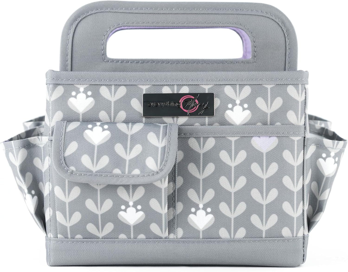 Everything Mary Craft Caddy, Tan Dot - Art Storage for Supplies & Crafts - Supply Organizers Tote for School Classroom, Office, and Home - Organization for Makeup & Nurses