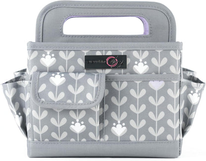 Everything Mary Craft Caddy, Tan Dot - Art Storage for Supplies & Crafts - Supply Organizers Tote for School Classroom, Office, and Home - Organization for Makeup & Nurses