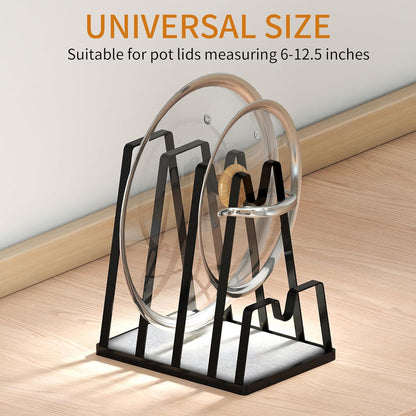 YIGII Cutting Board Holder& Pan Lid Organizer - Spoon Rest& Cutting Board Stand, Baking Sheet Organizer, Built in Quick Dry Stone tray