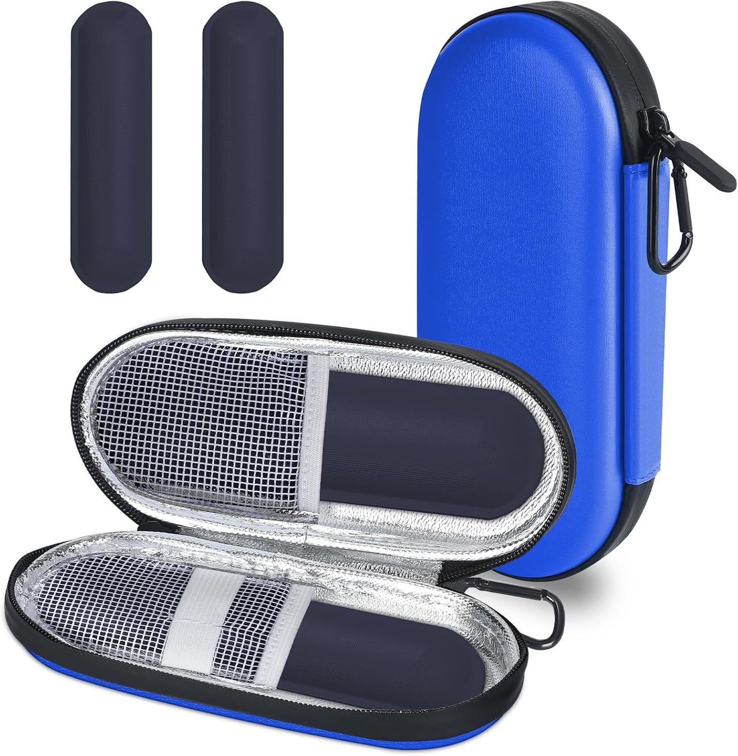 MOSLA Insulin Cooler Travel Case with 2 Reusable Ice Packs for Insulin Pen Portable Medical Cooler Bag for Diabetes and Other Diabetic Supplies for The Daily Life and Trip