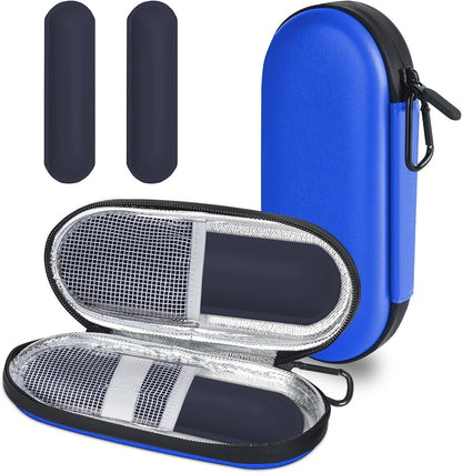 MOSLA Insulin Cooler Travel Case with 2 Reusable Ice Packs for Insulin Pen Portable Medical Cooler Bag for Diabetes and Other Diabetic Supplies for The Daily Life and Trip