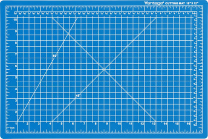 Dahle Vantage 10670 Premium Self-Healing Cutting Mat, 9"x12", 1/2" Grid, 5 Layers for Max Healing, Perfect for Crafts & Sewing, Black