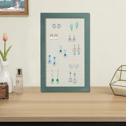 SOFE Farmhouse Memo Board Chicken Wire Frame, Black Large Bulletin Boards for Walls, Hanging Photo Display Board or Jewelry Organizer Wall Grid Panels, Decorative Vision Board for Desktop Office