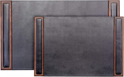 Dacasso Wood & Leather Pad with Side Rails