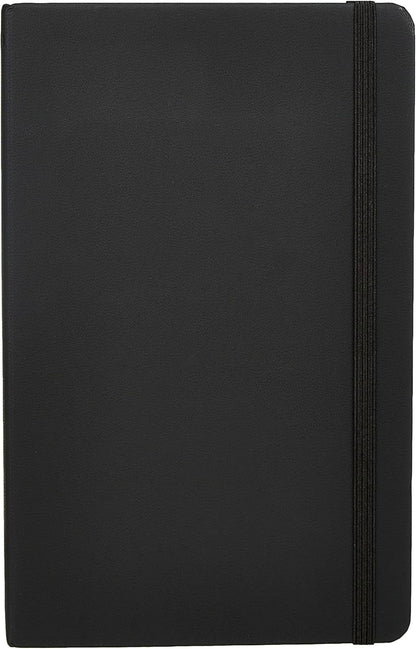 Amazon Basics Classic Grid Notebook for Writing and Note Taking, Hardcover, Graph Ruled, 240 Pages, 5" x 8.25", Black