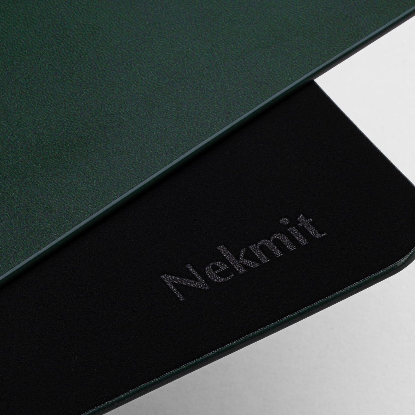 Nekmit Leather Desk Blotter Pad 17 x 12 Inches, Flat, Non-Slip, Waterproof, Black