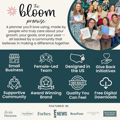 bloom daily planners Desk Calendar 2026-2027 - Academic Year Large Wall Calendar (July 2026 - July 2027) - 21” x 16” Desktop & Hanging Monthly Planner with Stickers for Home or Office - Seasonal