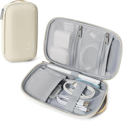 Travelkin Travel Cord Organizer, Small Electronic Organizer Travel Case, Cable Organizer Bag For Cords,Chargers Phone, Sd Card,Usbs (Black)