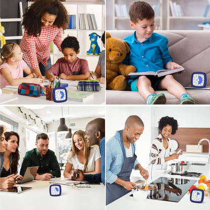Secura 60-Minute Visual Timer, Silent Study Timer for Kids and Adults, Time Clocks, Time Management Countdown Timer for Teaching (Black & Cloud)