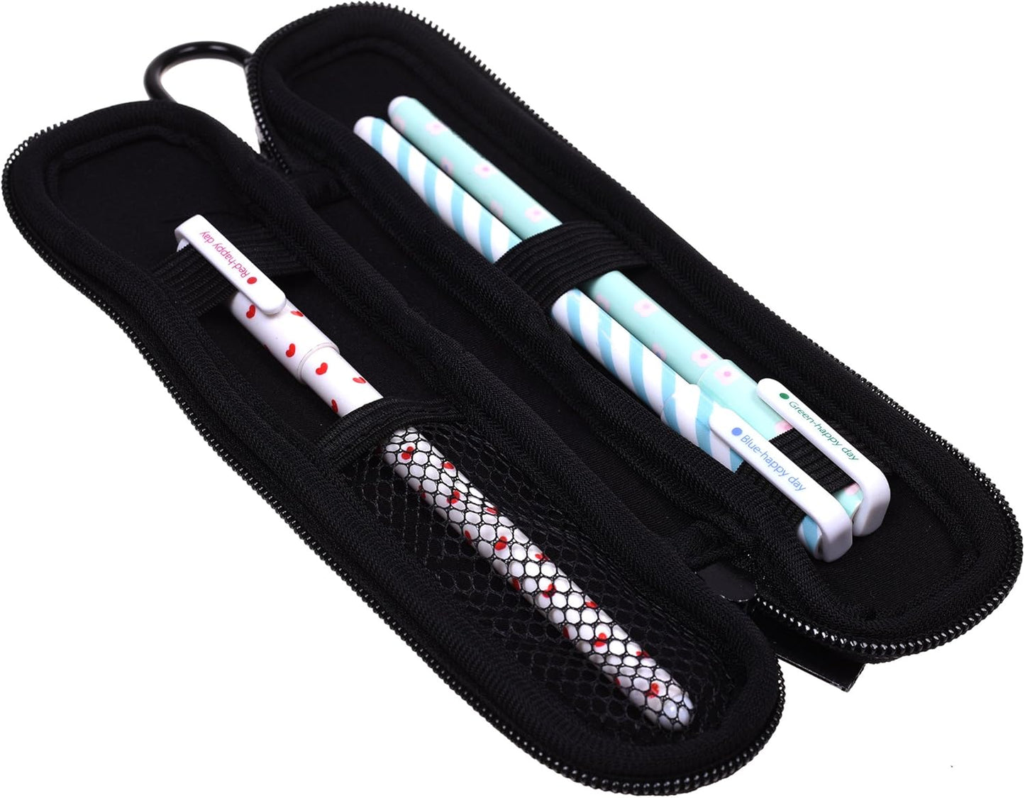 Cosmos Black Color EVA Hard Shell Stylus Pen Pencil Case Holder Compatible with Apple Pencil, Wacom Stylus Executive Fountain Pen, Ballpoint Pen, Stylus Touch Pen