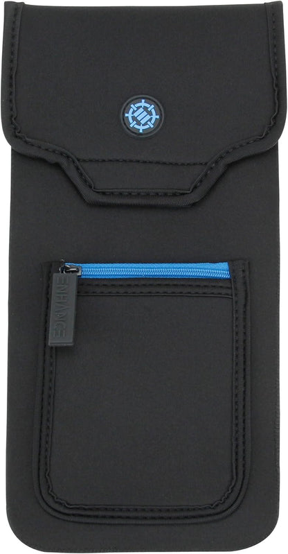 ENHANCE Keyboard Sleeve Travel Case for TKL Tenkeyless Compact Tournament eSports Gaming Keyboards (up to 15 Inches) - Rugged Neoprene Construction , Zipper Mouse Storage and Cable Storage Pouch