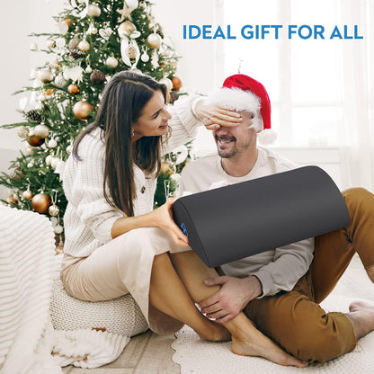 StepLively Foot Rest Ergonomic Pillow for Under Desk at Work, Anti-Fatigue Footrest Support Pillow for Fatigue & Pain Relief, Comfortable for Office Chair, Car Seat & Gaming Chair - Black