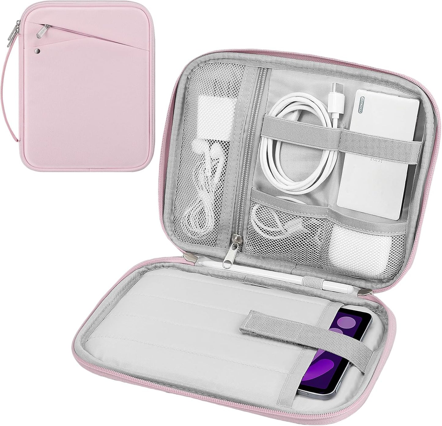 MoKo 9-11 Inch Tablet Sleeve Carrying Case with Handle, Padded Protective Travel Bag for New 11-inch iPad Air 4 2026/Pro M5/ A16, iPad 10th/Air 5/4th 10.9, i-Pad 9/8th 10.2,Tab S9/S8 11, Black