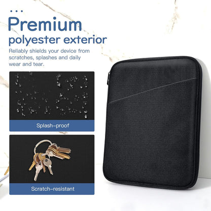 Dadanism 9-11" Tablet Sleeve Bag Carrying Case for iPad (A16) 11th Gen 11", iPad 10th Gen 10.9" Air 5/4, iPad Air M4/Pro 11", iPad 9/8/7th, Galaxy Tab A11+ Plus 11", Remarkable 2 10.3", Black