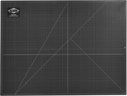 ALVIN GBM Self-Healing Cutting Mat 48 x 96 inch | Double-Sided Green/Black | 5-Layer Gridded Surface for Arts, Crafts and Sewing - Model GBM4896