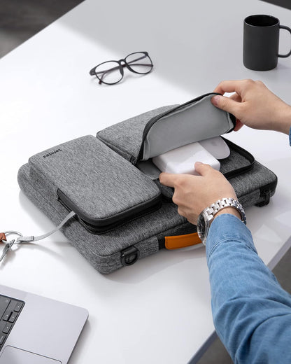 tomtoc 360 Protective Laptop Shoulder Bag for 16-inch MacBook Pro M5/M4/M3/M2/M1 Pro/Max 2026-2019, Water-resistant Sleeve for Dell XPS 15 Surface Book 3 The New Razer Blade 16