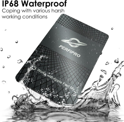 Wallet Tracker Card (Both iOS and Android) | No Monthly Fee | Waterproof | Wireless Charging | Anti-Lost, Thin Bluetooth Smart Card Finder for Wallet, Luggage, Backpack