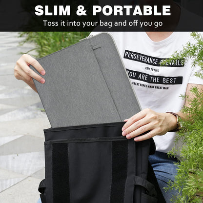 MoKo 9-11 Inch Tablet Sleeve Bag Carrying Case Fits iPad Pro 11 M5/Air M3, iPad A16 2025, i-Pad 10th 10.9, i-Pad 9/8/7th Gen 10.2, iPadAir 5/4th 10.9, Tab S8 11"/Tab A 10.1,Cloudy Pink