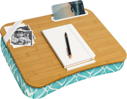 LAPGEAR Designer Lap Desk with Phone Holder and Device Ledge - Arrow Stripes - Fits up to 15.6 Inch Laptops - Style No. 45411