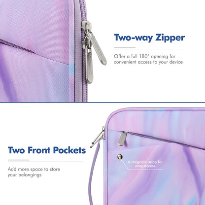 MoKo 9-11 Inch Tablet Sleeve Carrying Case with Handle, Padded Protective Travel Bag for New 11-inch iPad Air 4 2026/Pro M5/ A16, iPad 10th/Air 5/4th 10.9, i-Pad 9/8th 10.2,Tab S9/S8 11, Black