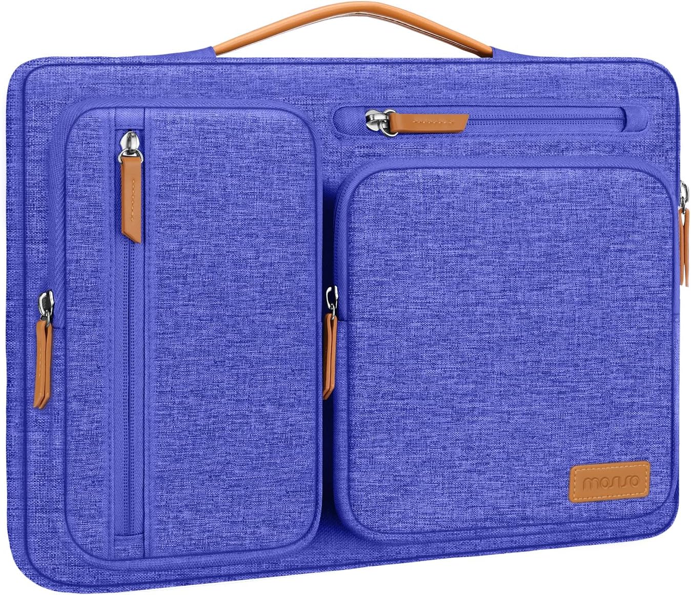 MOSISO 360 Protective Laptop Case 16 inch, 15-15.6 inch Laptop Sleeve Compatible with MacBook Pro 16, HP Acer Dell Lenovo ASUS, Side Open Carrying Case with 4 Zipper Pockets&Handle, Black