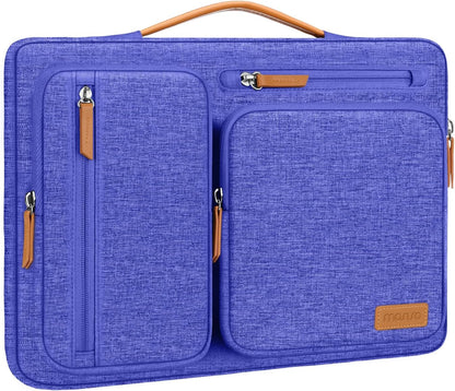 MOSISO 360 Protective Laptop Case 16 inch, 15-15.6 inch Laptop Sleeve Compatible with MacBook Pro 16, HP Acer Dell Lenovo ASUS, Side Open Carrying Case with 4 Zipper Pockets&Handle, Black