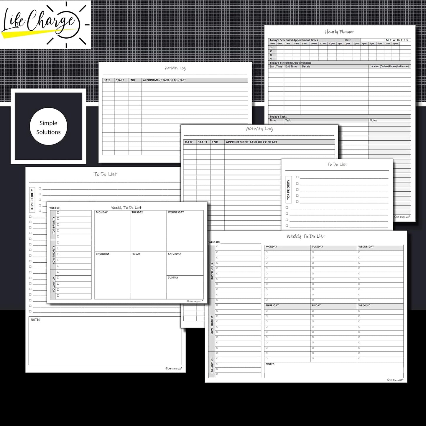 TO DO List Planner Notepad, 60 Page Planning Pad. Undated ToDo Checklist w/Priority & Note Sections. Organize & Track Projects, Clients or Daily Tasks. 8.5 X 11, A4 Tear Sheets.