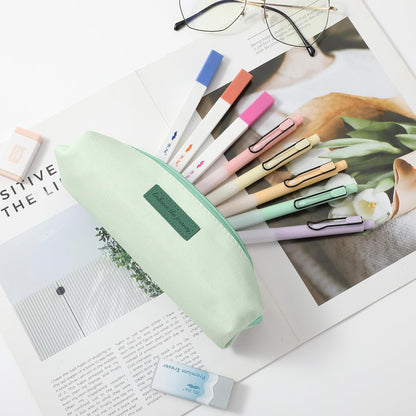 Mr. Pen- Cute Pencil Case Pouch, Multipurpose Canvas Bible Pencil Pouch, Smooth Zipper, Premium Material, Neat Stitches, Ideal for Stationery, Cosmetics, Electronics, School, Office, Travel