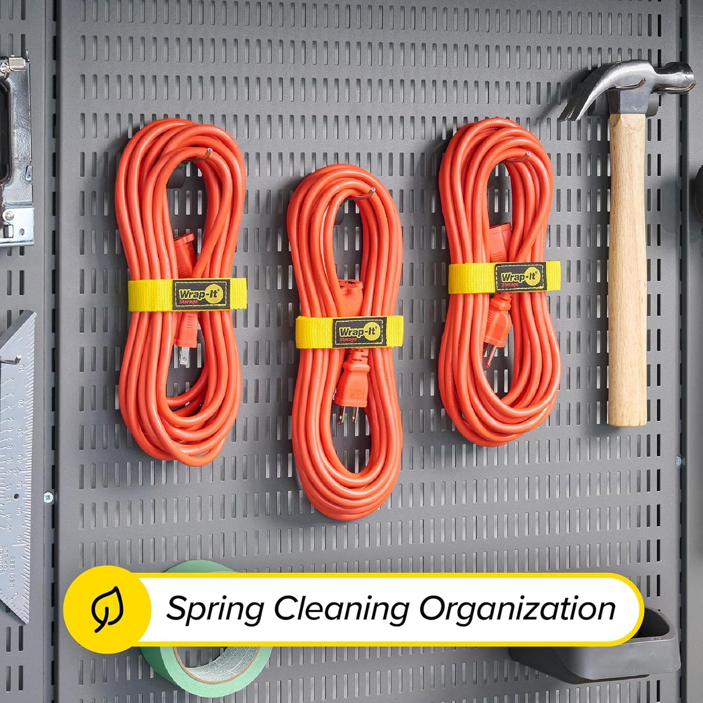 Quick-Straps by Wrap-It Storage - Assorted 20-Pack Black - Hook and Loop Hose and Cable Organizers