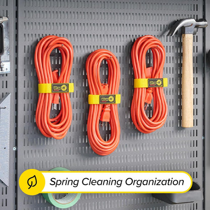 Quick-Straps by Wrap-It Storage - Assorted 20-Pack Black - Hook and Loop Hose and Cable Organizers