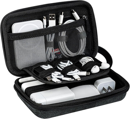JETech Travel Accessories Organizer Case, Portable Electronic Pouch Gadget Bag for MacBook Power Adapter Chargers, Cables, Power Bank, Mouse, Stylus Pen, Earphone, SD Card, USB Flash Drive