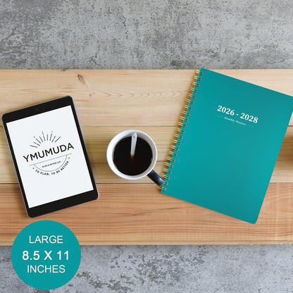 Ymumuda Weekly To Do List Notepad - Daily To Do List Undated 52 - Week Sheets, 8.5x11" Weekly Goal Notebook, Habit Tracker Journal, Excellent for Student School Work Personal Productivity Organizer