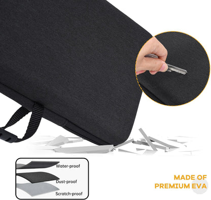 Hard Keyboard Carrying Case for Logitech Pebble Keys 2 K380s & Logitech K380 Bluetooth Keyboard Case + M350 Pebble Mouse Combo, Wireless Keyboard Shockproof Protective Travel Bag, Black