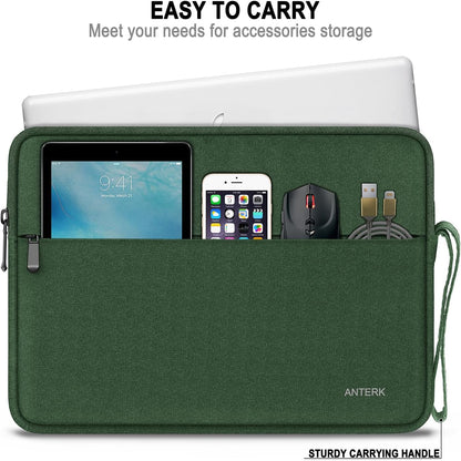 Laptop Sleeve 14 Inch, Water Resistant Traveling Computer Cover with Handle, Shockproof Protective Carrying Laptop Case Compatible for 14 Inch MacBook Air/Pro, HP, Dell, Asus, Lenovo, Black
