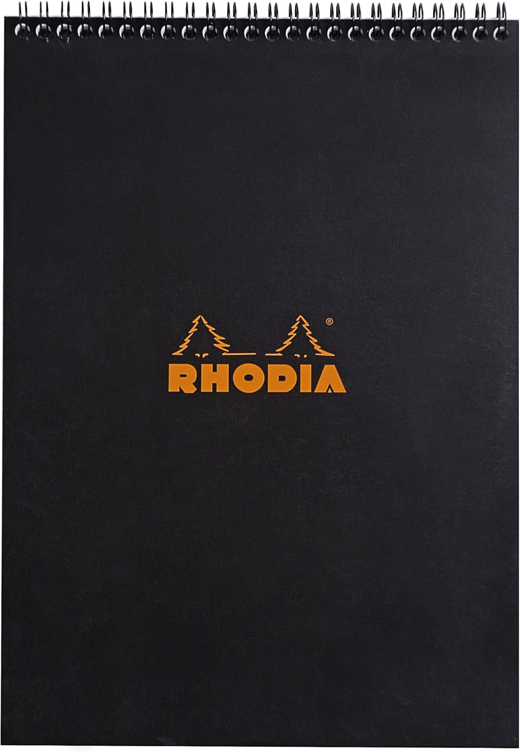 Rhodia #16 Wirebound Notepad 5.8" x 8.3" Dot Pad, Orange Cover