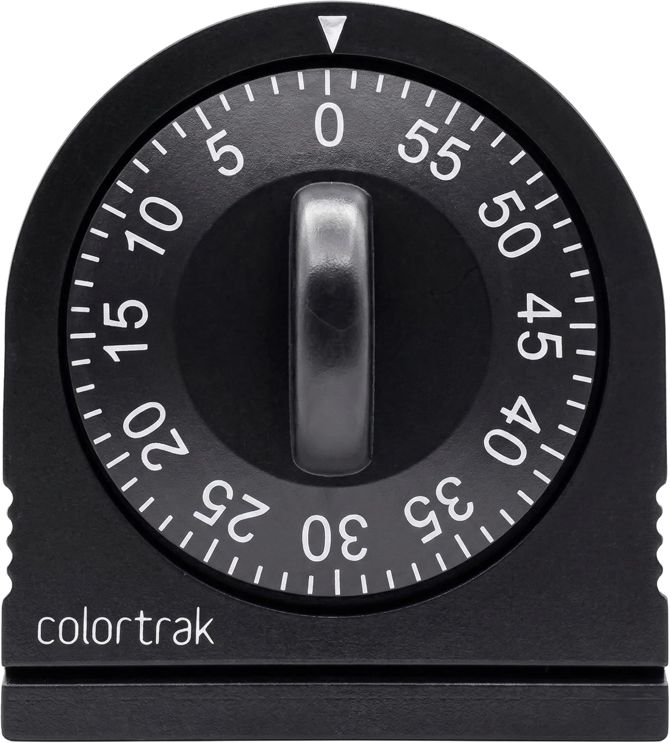Colortrak 60 Minute Wind Up Timer, Salon Hair Color Processing Timer, Mechanical Visual Countdown for Chemical Services, Tanning, Kitchen, and Kids Activities, No Batteries Required, Black